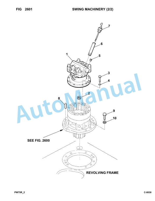 Komatsu PW75R-2 Hydraulic Excavator Parts Manual 22E0200001-up-2
