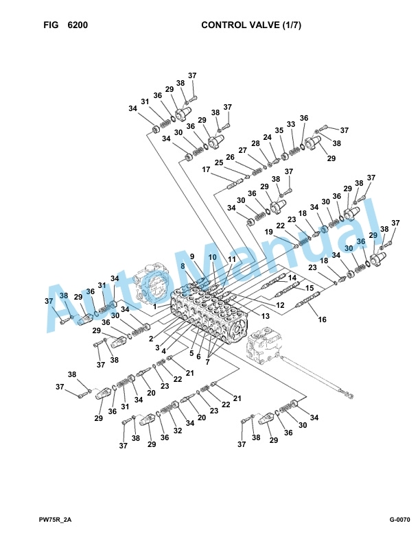 Komatsu PW75R-2 Hydraulic Excavator Parts Manual 22E0200243-up-4