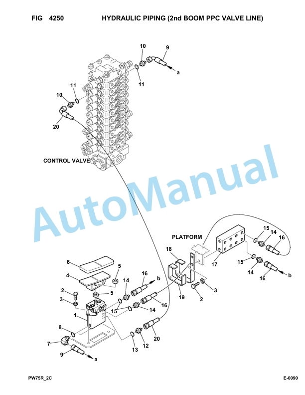Komatsu PW75R-2 Hydraulic Excavator Parts Manual 22E0210020-up-3