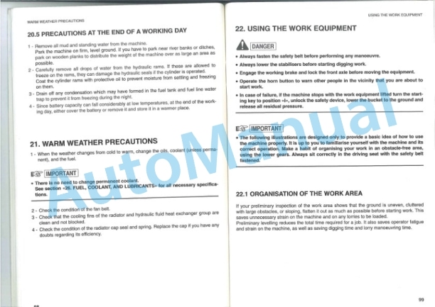 Komatsu PW95-1 Hydraulic Excavator Operation and Maintenance Manual WEAMPW9501-4