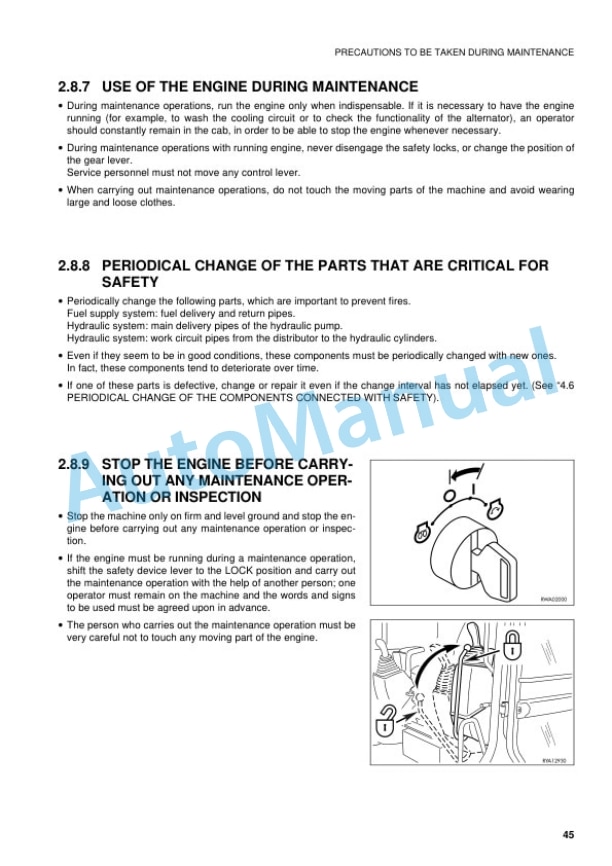 Komatsu PW95R-2 Hydraulic Excavator Operation and Maintenance Manual WEAM001605-2