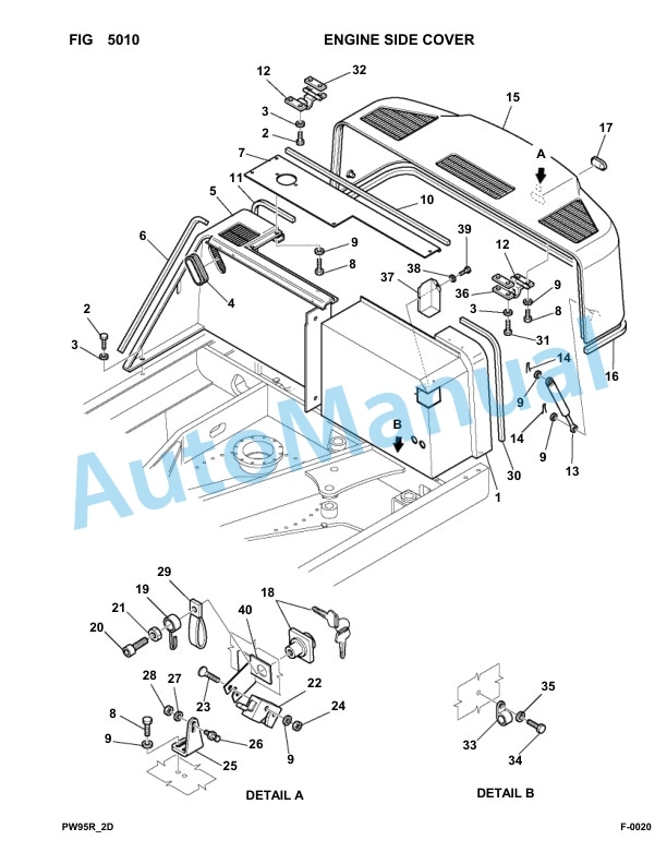 Komatsu PW95R-2 Hydraulic Excavator Parts Manual 21D0220079-up-3