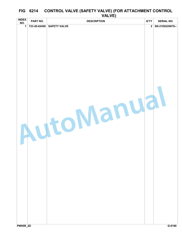 Komatsu PW95R-2 Hydraulic Excavator Parts Manual 21D0220079-up-4