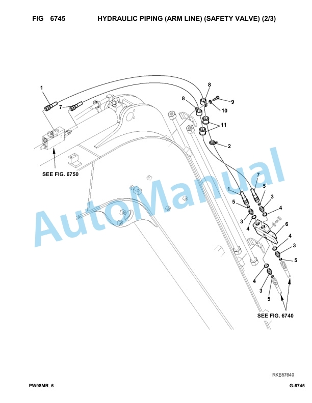 Komatsu PW98MR-6 Hydraulic Excavator Parts Manual F00003-up-5