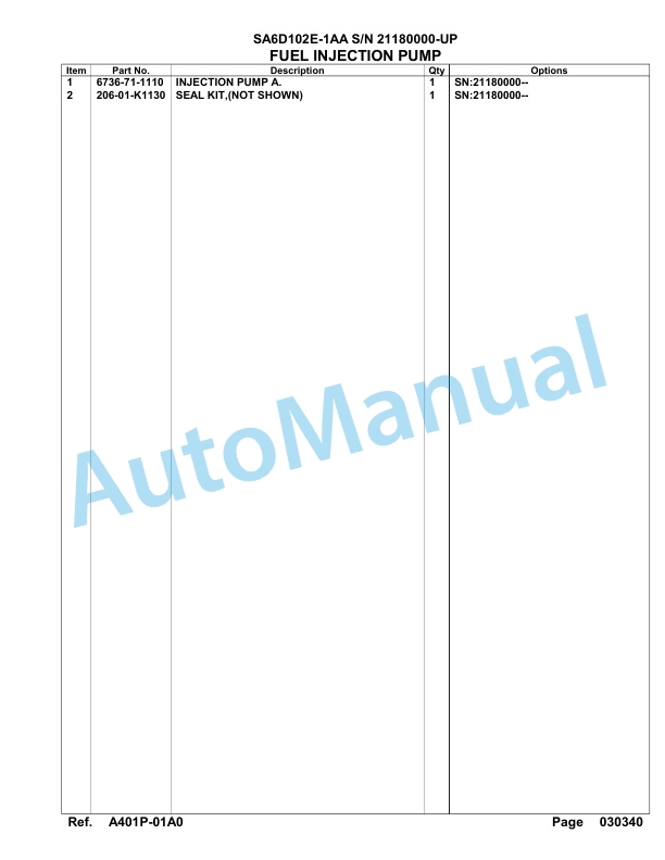 Komatsu SA6D102E-1AA Engine Parts Manual-4