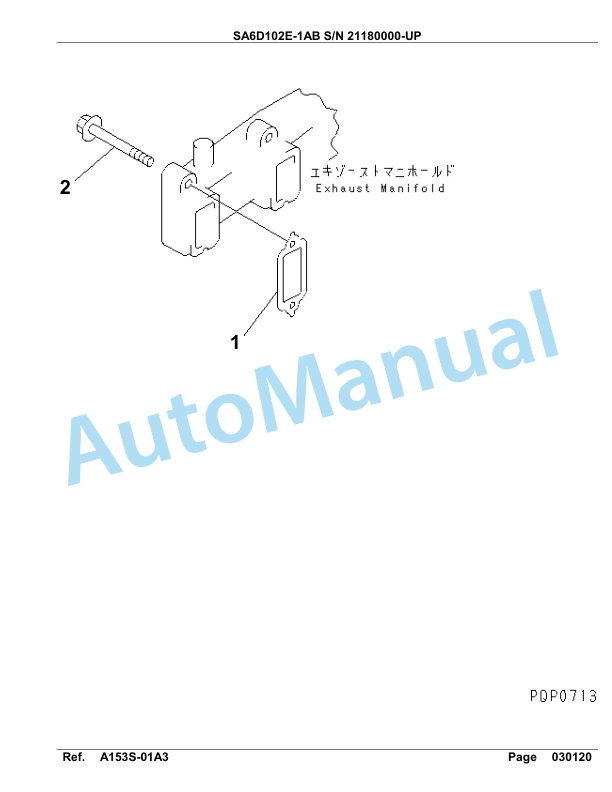 Komatsu SA6D102E-1AB Engine Parts Manual-2