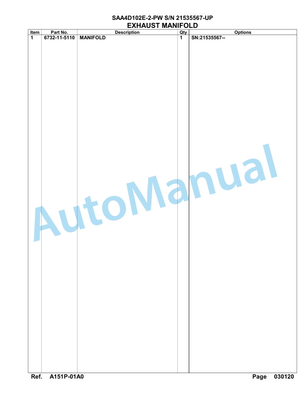 Komatsu SAA4D102E-2-PW Engine Parts Manual-2