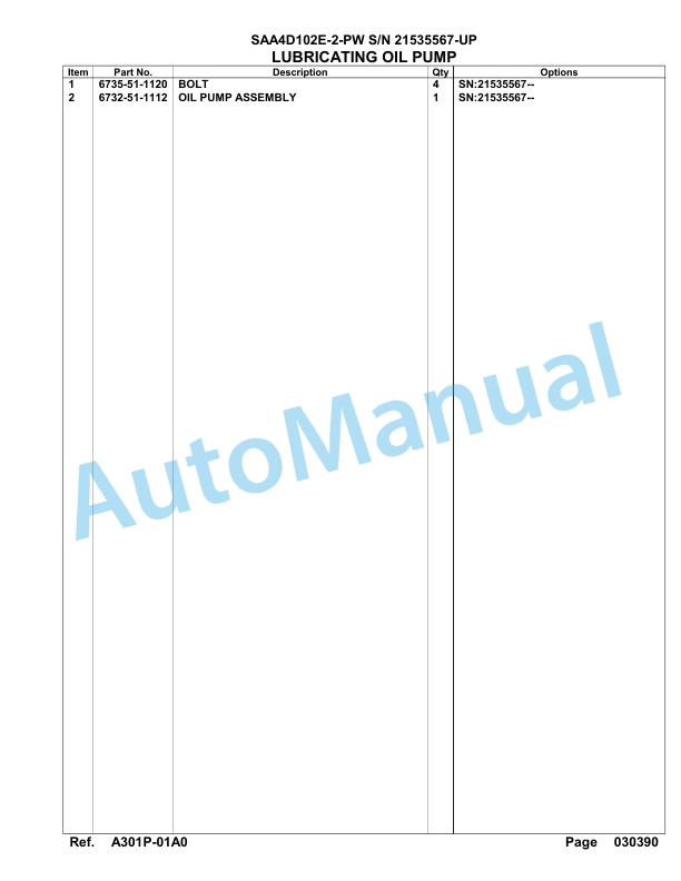 Komatsu SAA4D102E-2-PW Engine Parts Manual-4