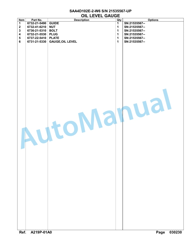 Komatsu SAA4D102E-2-W6 Engine Parts Manual-3