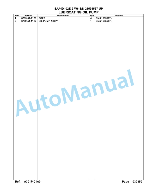 Komatsu SAA4D102E-2-W6 Engine Parts Manual-4