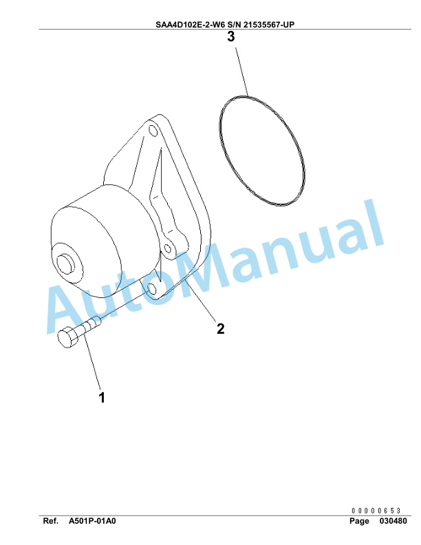 Komatsu SAA4D102E-2-W6 Engine Parts Manual-5