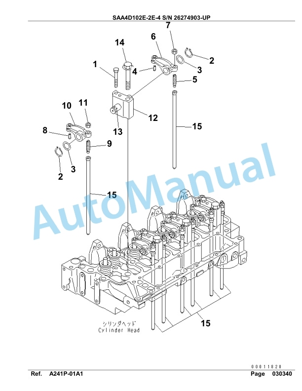 Komatsu SAA4D102E-2E-4 Engine Parts Manual-3