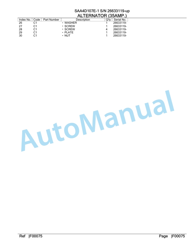 Komatsu SAA4D107E-1 Engine Parts Manual-5
