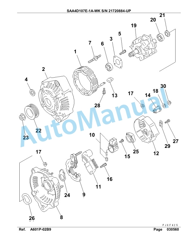 Komatsu SAA4D107E-1A-WK Engine Parts Manual-5