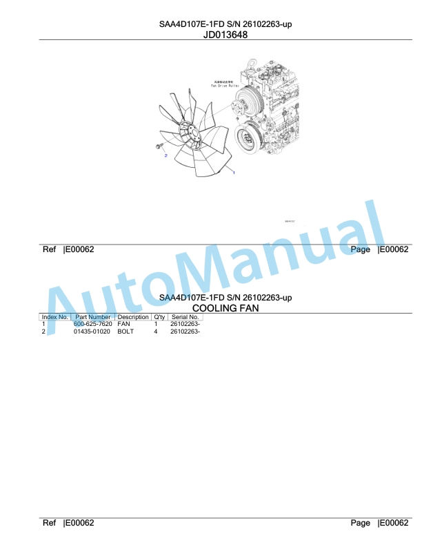 Komatsu SAA4D107E-1FD Engine Parts Manual-4