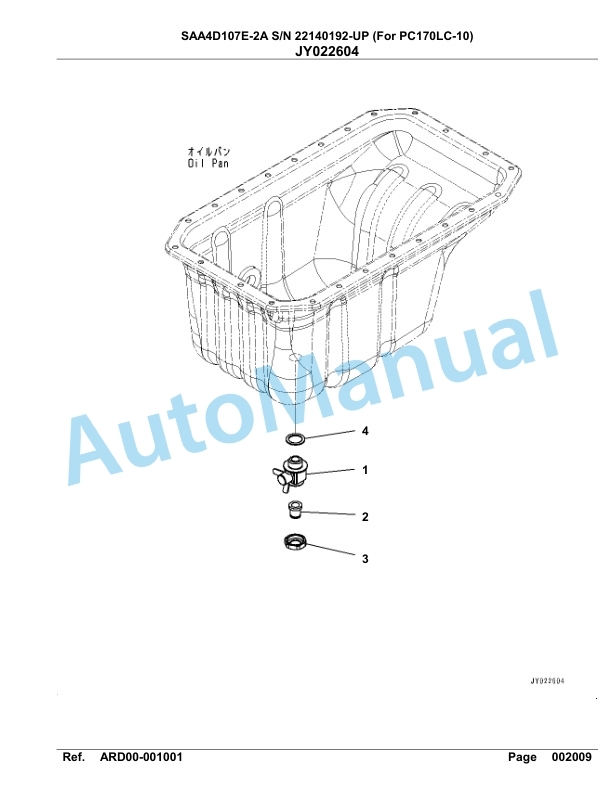 Komatsu SAA4D107E-2A Engine For PC170LC-10 Parts Manual-3