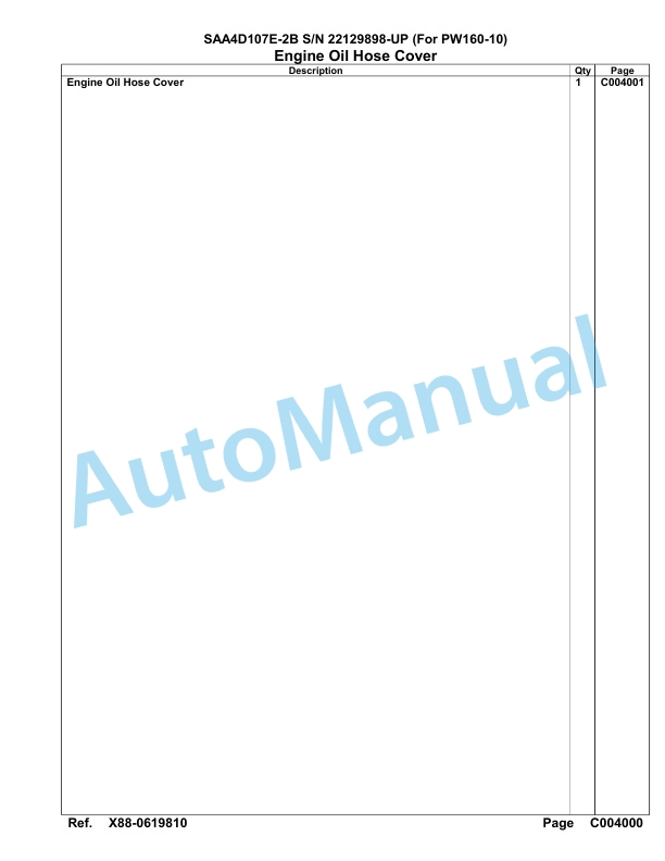 Komatsu SAA4D107E-2B Engine For PW160-10 Parts Manual-4