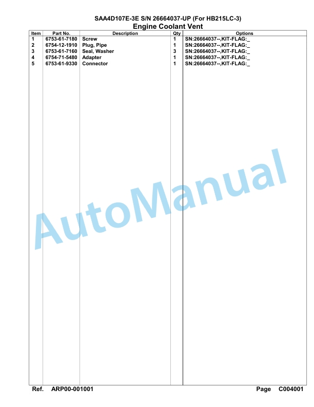 Komatsu SAA4D107E-3E Engine Parts Manual-4