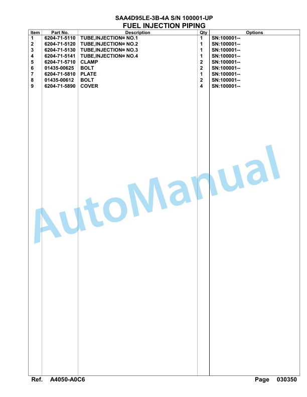 Komatsu SAA4D95LE-3B-4A Engine Parts Manual-4