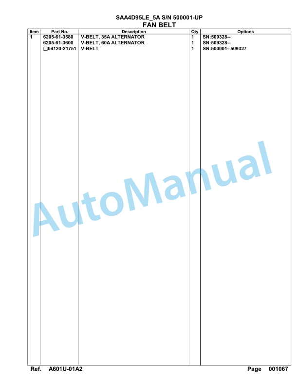 Komatsu SAA4D95LE-5A Engine Parts Manual-5