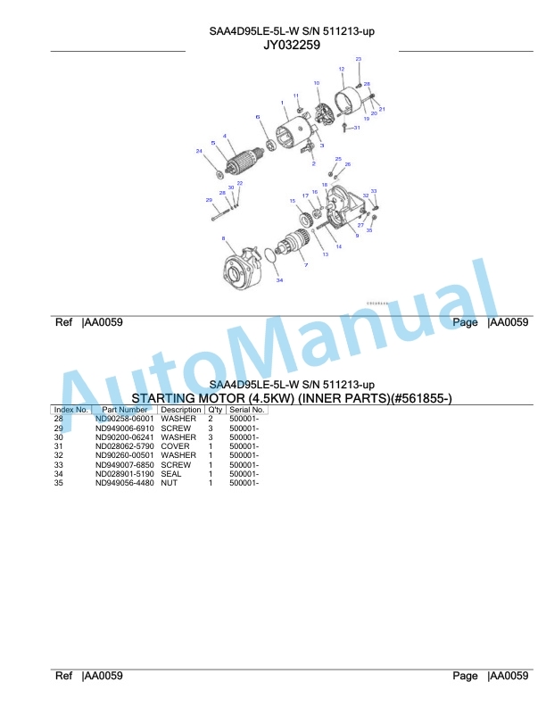 Komatsu SAA4D95LE-5L-W Engine Parts Manual-5