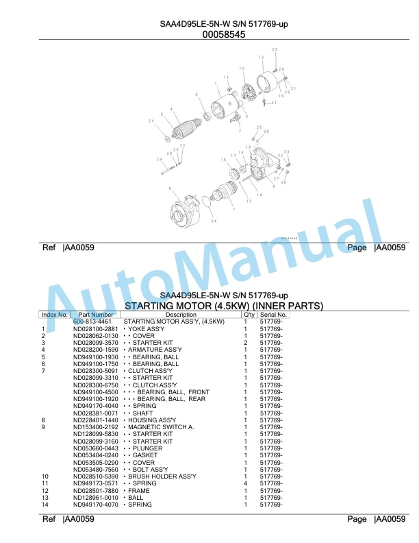 Komatsu SAA4D95LE-5N-W Engine Parts Manual-5