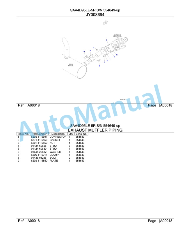 Komatsu SAA4D95LE-5R Engine Parts Manual-2