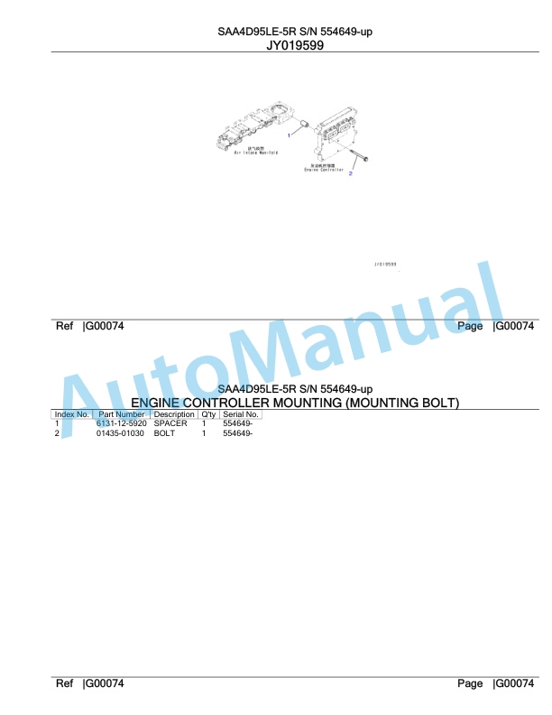 Komatsu SAA4D95LE-5R Engine Parts Manual-5