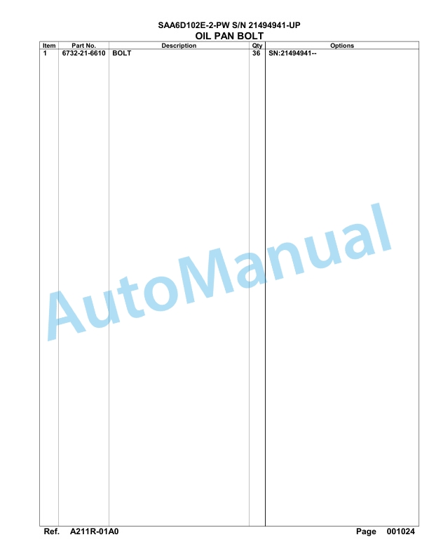 Komatsu SAA6D102E-2-PW Engine Parts Manual-3