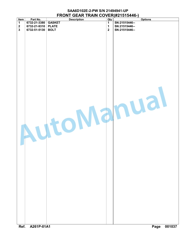 Komatsu SAA6D102E-2-PW Engine Parts Manual-4