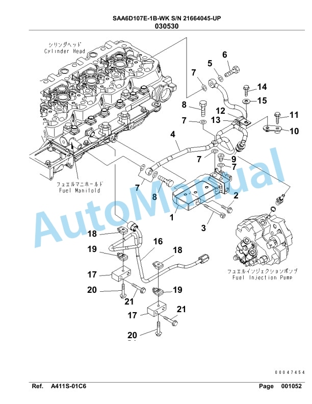 Komatsu SAA6D107E-1B-WK Engine Parts Manual-4
