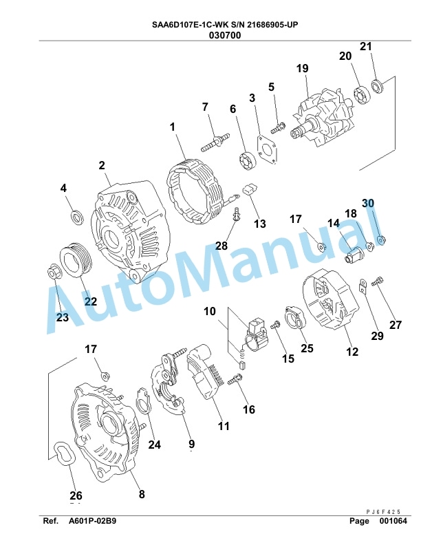 Komatsu SAA6D107E-1C-WK Engine Parts Manual-5