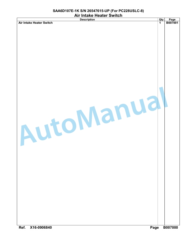Komatsu SAA6D107E-1K Engine Parts Manual-3