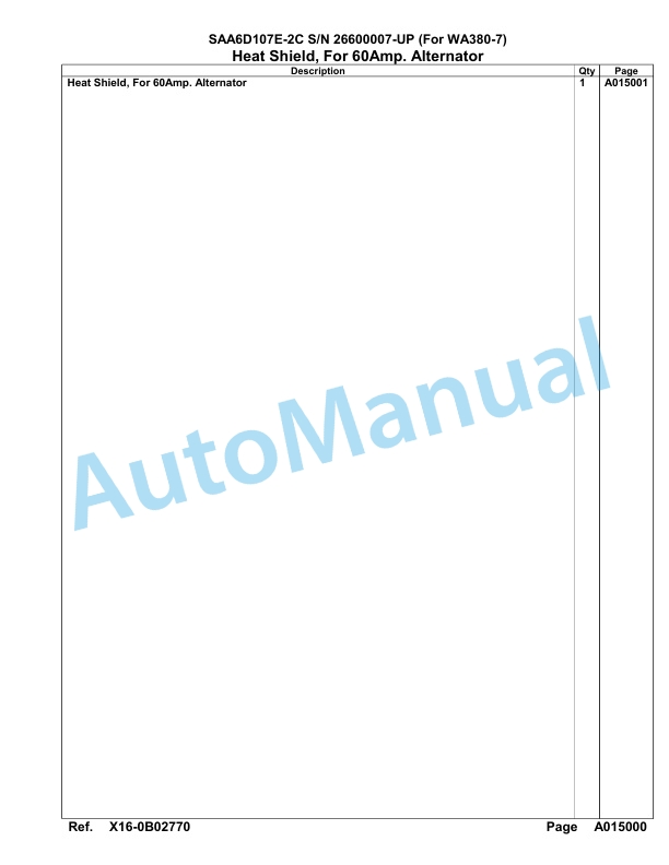 Komatsu SAA6D107E-2C Parts Manual 26600007-UP-2