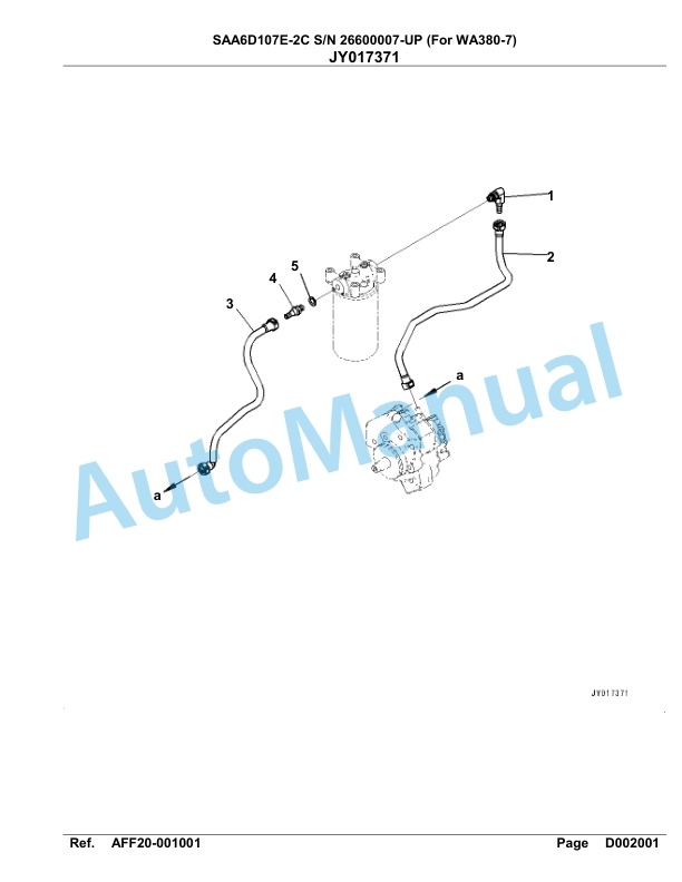 Komatsu SAA6D107E-2C Parts Manual 26600007-UP-4