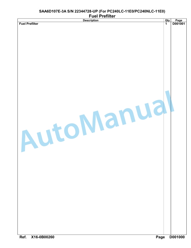 Komatsu SAA6D107E-3A Parts Manual 22344728-UP-4