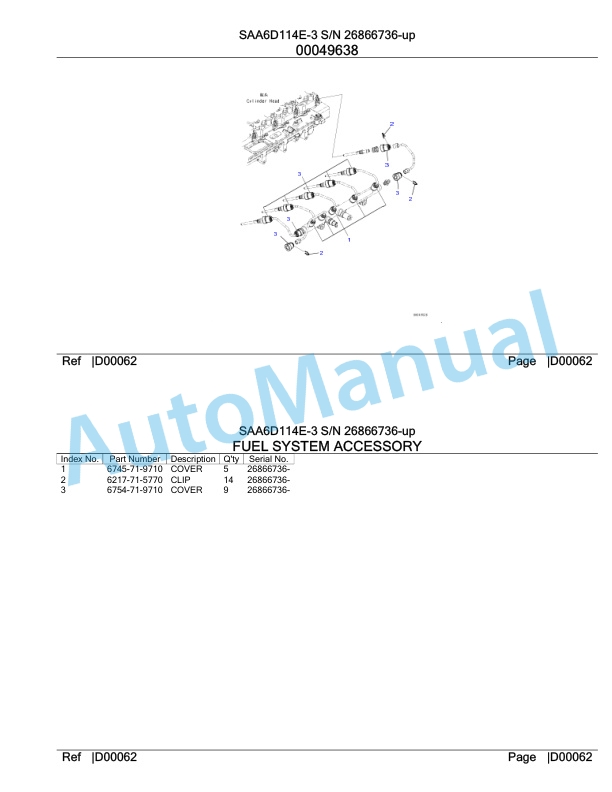 Komatsu SAA6D114E-3 Parts Manual 26866736-up-4