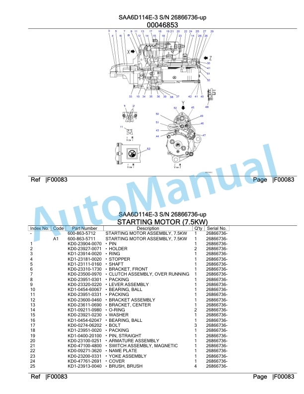 Komatsu SAA6D114E-3 Parts Manual 26866736-up-5