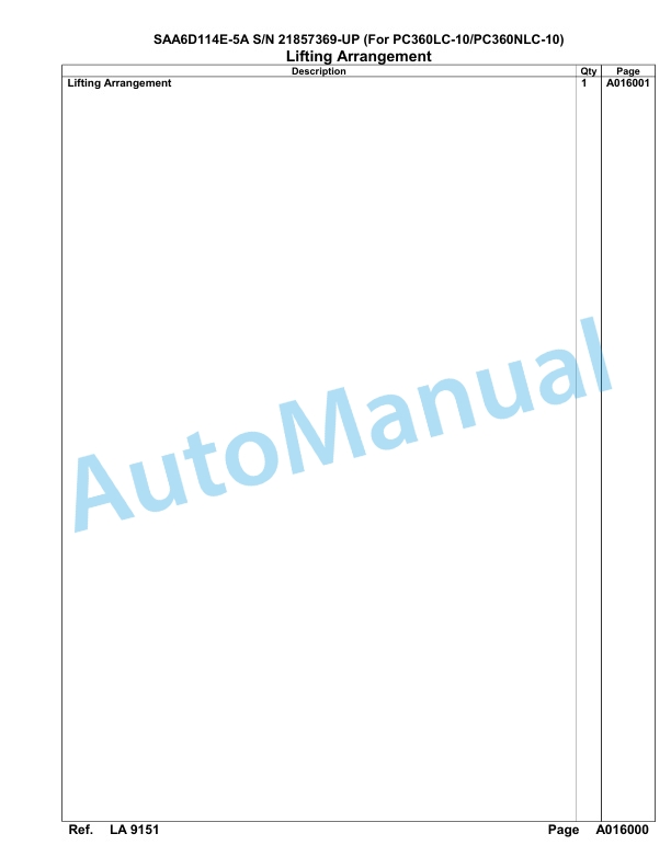 Komatsu SAA6D114E-5A Parts Manual 21857369-UP-2