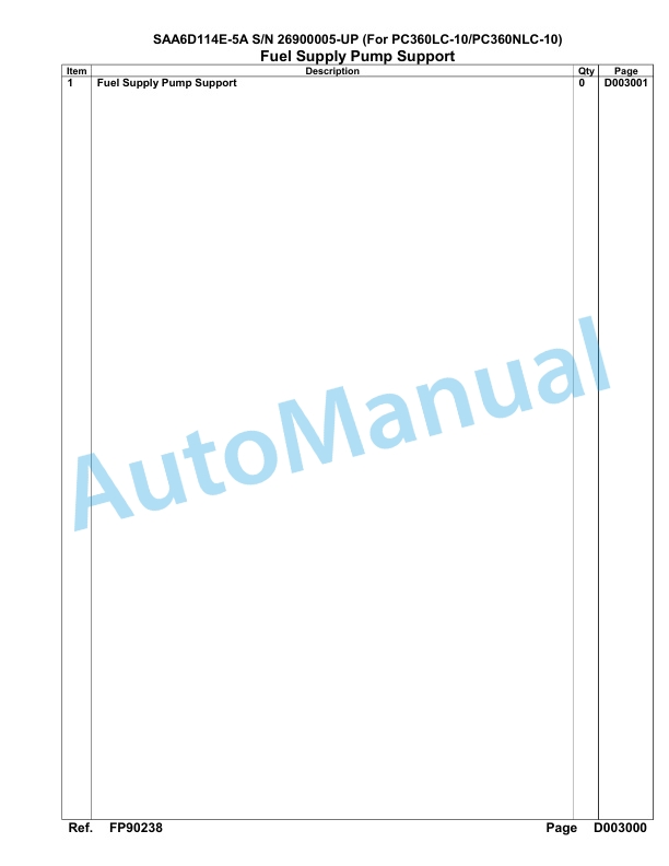 Komatsu SAA6D114E-5A Parts Manual 26900005-UP-4