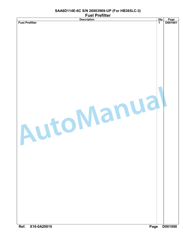 Komatsu SAA6D114E-6C Parts Manual 26903969-UP-4