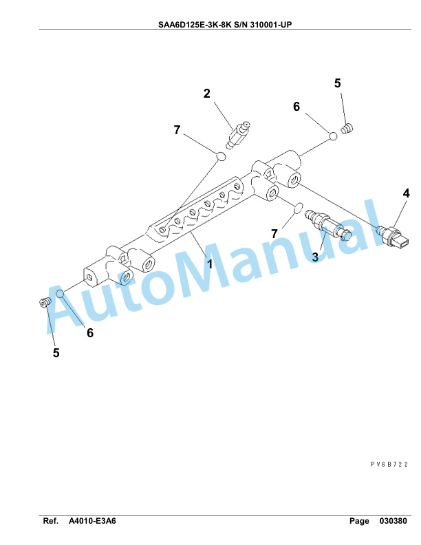 Komatsu SAA6D125E-3K-8K Parts Manual 310001-UP-4