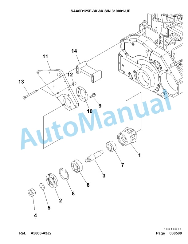 Komatsu SAA6D125E-3K-8K Parts Manual 310001-UP-5