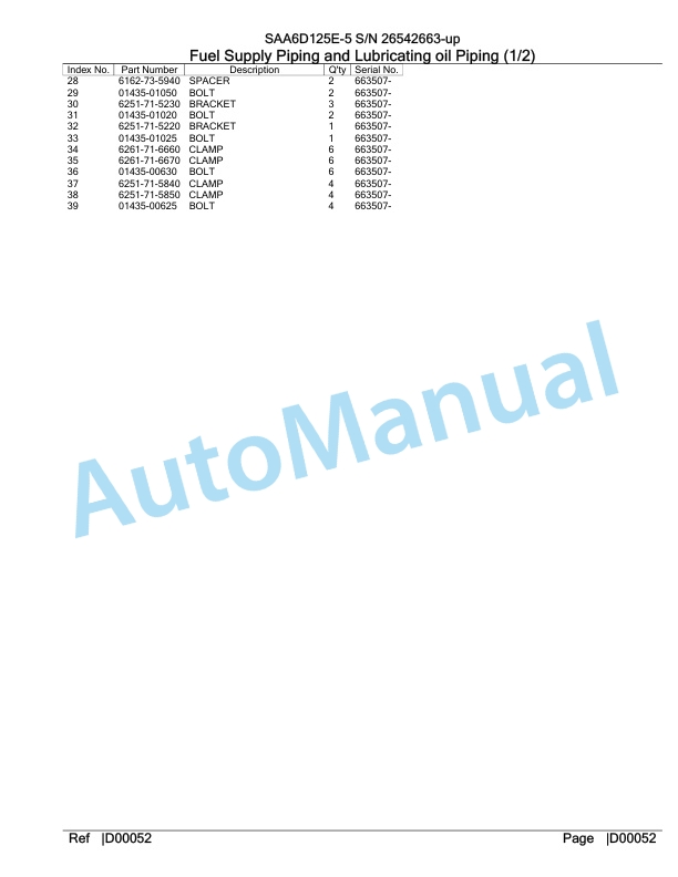 Komatsu SAA6D125E-5 Parts Manual 26542663-up-4