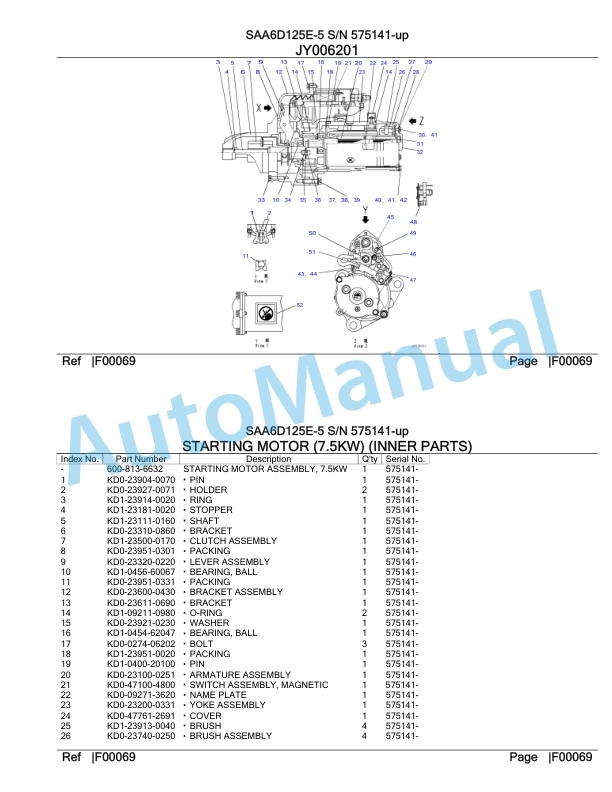 Komatsu SAA6D125E-5 Parts Manual 575141-up-5