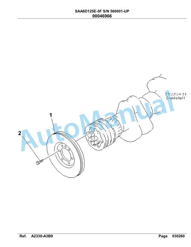 Komatsu SAA6D125E-5F Parts Manual 560001-UP-3