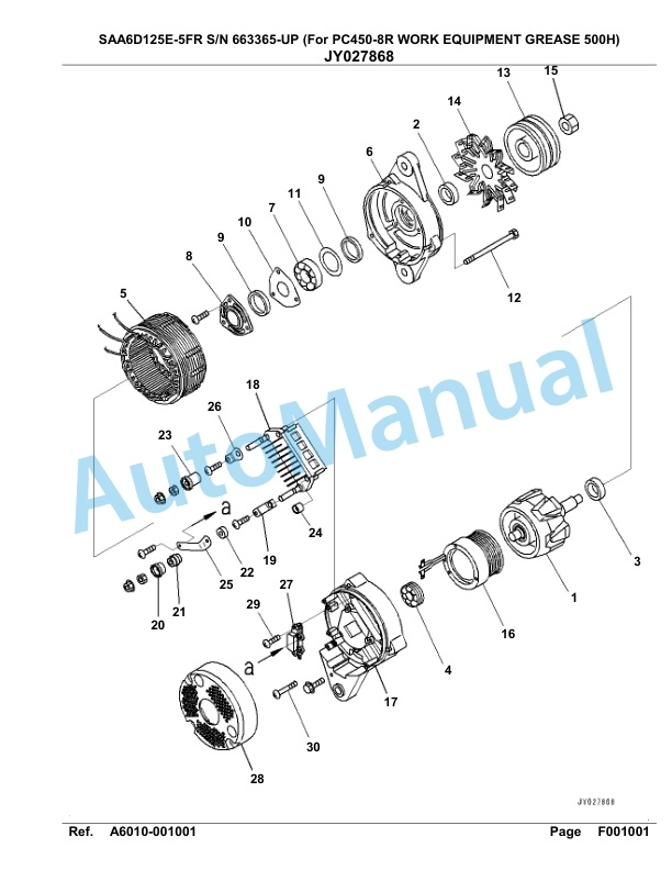 Komatsu SAA6D125E-5FR Parts Manual 663365-UP-5