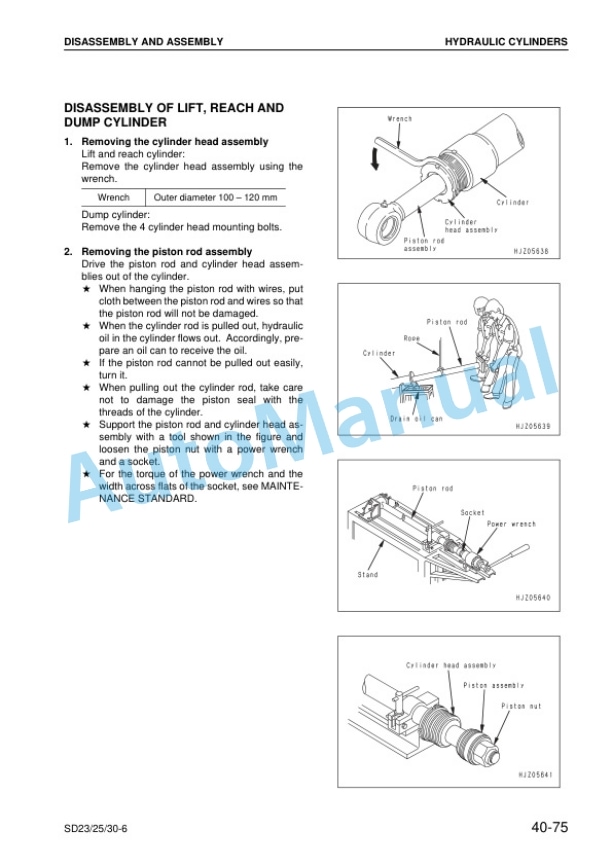 Komatsu SD23-6, SD25-6, SD30-6 Shovel Loader Shop Manual BSB06E1-01-4