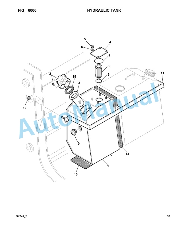 Komatsu SK04J-2 Skid Steer Loader Parts Manual SK04JF20001-UP-4