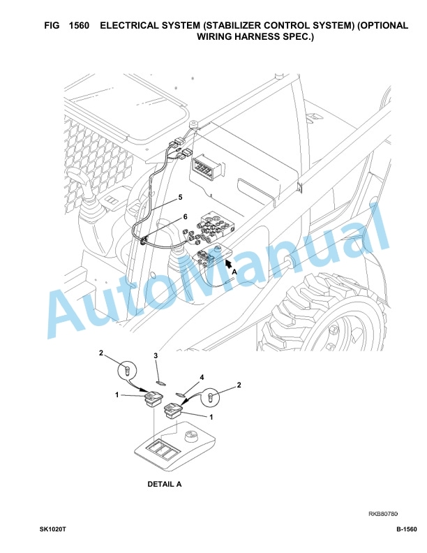 Komatsu SK1020-5 Turbo Skid Loader Parts Manual 37CTF00003-Up-2